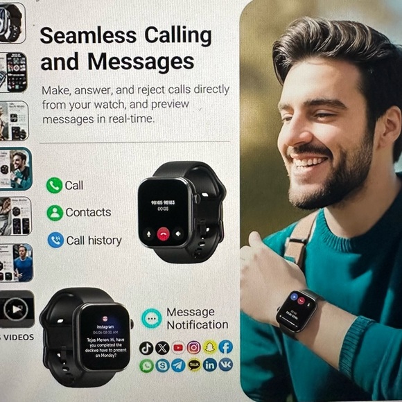 TOZO AMULED S6 smart watch - Picture 4 of 6